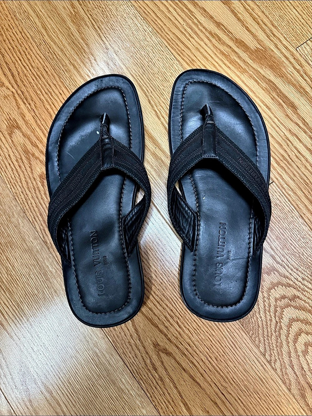 Louis Vuitton LV Sunset Thong Black Flip-Flops